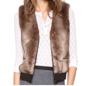 Club Monaco Natasha Faux-Fur Vest